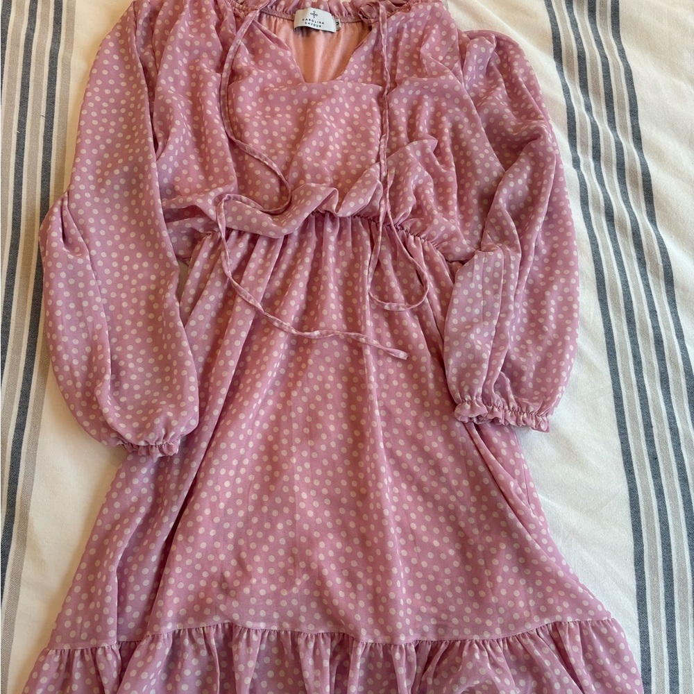 Pink Polka Dot Dress